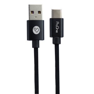 کابل تبدیل USB به Type-C پرو‌‌وان مدل S01 PCC130 طول 20 سانتی متر